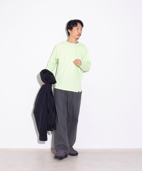 GLOSTER(グロスター)の「【GLOSTER/グロスター】レイヤードラウンド長袖Tシャツ オールマイティー AlmighTee(Tシャツ/カットソー・メンズ・ミント/ライトグレー/ホワイト/ブラック・S/M/L)」の11枚目の写真