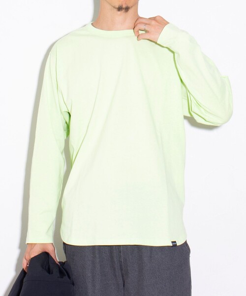 GLOSTER(グロスター)の「【GLOSTER/グロスター】レイヤードラウンド長袖Tシャツ オールマイティー AlmighTee(Tシャツ/カットソー・メンズ・ミント/ライトグレー/ホワイト/ブラック・S/M/L)」の12枚目の写真
