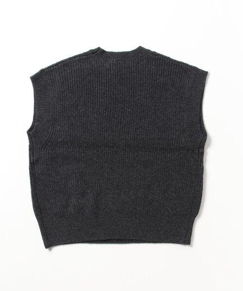 Pitta Re:)（ピッタリ）の「ラムウール混 ケーブルニットベスト（ベスト・レディース・グリーン/モカ/チャコール・L/M）」の14枚目の写真