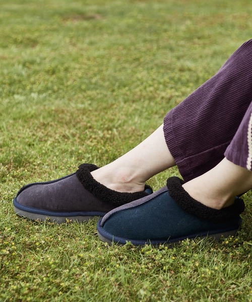 チャイハネ（チャイハネ）の「【チャイハネ】ボアシュサボシューズ（その他シューズ・レディース・ブラウン/ピンク/カーキ/チャコール・M/L）」の2枚目の写真