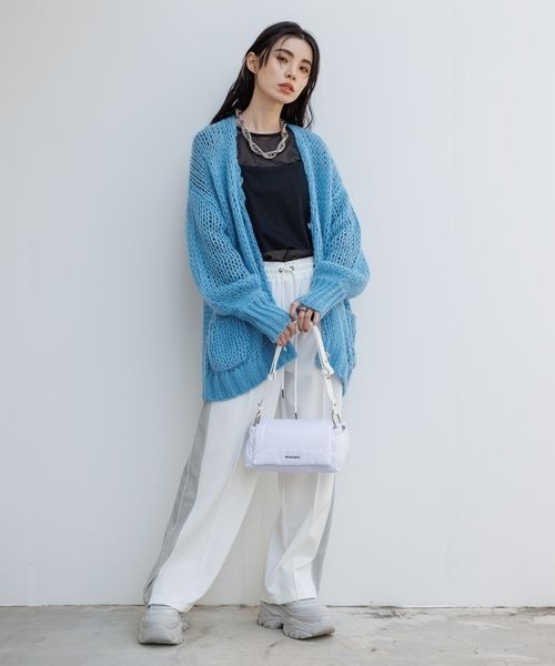 JEANASIS（ジーナシス）の「シャイニーラインジャージパンツ/985869（その他パンツ・レディース・ホワイト/ブラック/グレー系その他・FREE）」の13枚目の写真