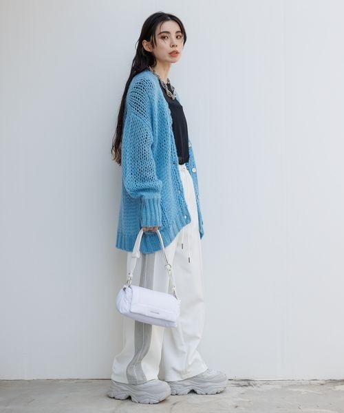 JEANASIS（ジーナシス）の「シャイニーラインジャージパンツ/985869（その他パンツ・レディース・ホワイト/ブラック/グレー系その他・FREE）」の14枚目の写真