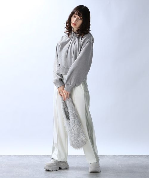 JEANASIS（ジーナシス）の「シャイニーラインジャージパンツ/985869（その他パンツ・レディース・ホワイト/ブラック/グレー系その他・FREE）」の22枚目の写真