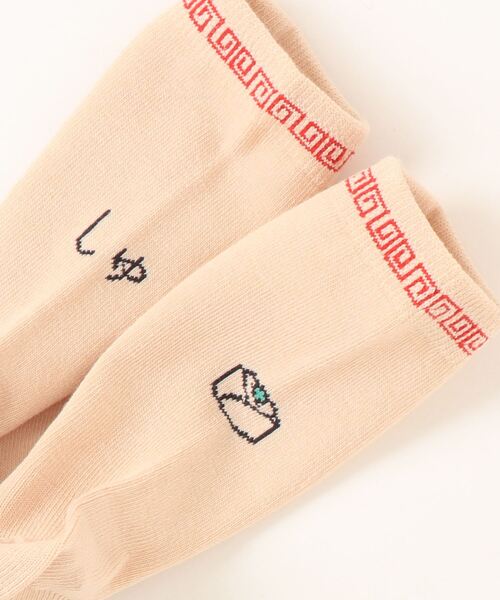 MARKEY'S（マーキーズ）の「クルーソックス/しゅ（19～22cm）（ソックス/靴下・キッズ・オフホワイト/ピンク/イエロー・M/L）」の6枚目の写真