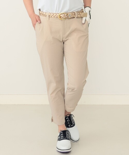 【未着用】BEAMS GOLF レディース サブリナパンツ サイズL タグ付き 送料0円！】ビームスゴルフ｜レディース｜L (L相当)｜サブリナパンツ