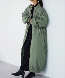 and it_ | MA-1デザイン中綿ロングブルゾン(MA-1)