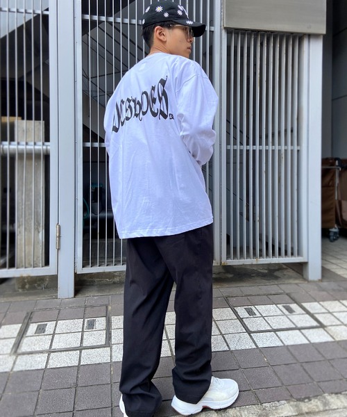 DC（ディーシー）の「DC/ディーシー ロンT バックプリント スリーブプリント ヘビーウェイト DLT241014（Tシャツ/カットソー・メンズ・ブラック/ホワイト/ベージュ・M/XL/L）」の9枚目の写真