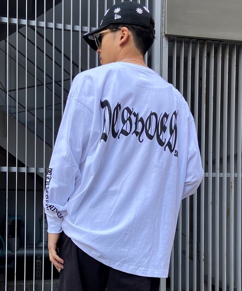 DC（ディーシー）の「DC/ディーシー ロンT バックプリント スリーブプリント ヘビーウェイト DLT241014（Tシャツ/カットソー・メンズ・ブラック/ホワイト/ベージュ・M/XL/L）」の16枚目の写真