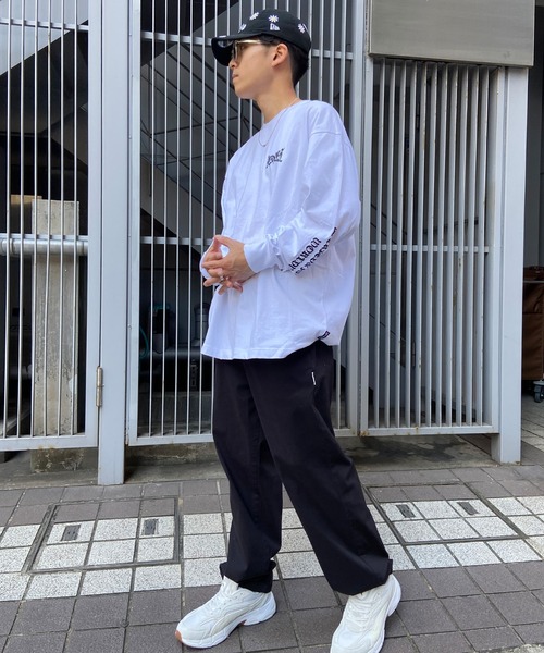 DC（ディーシー）の「DC/ディーシー ロンT バックプリント スリーブプリント ヘビーウェイト DLT241014（Tシャツ/カットソー・メンズ・ブラック/ホワイト/ベージュ・M/XL/L）」の8枚目の写真