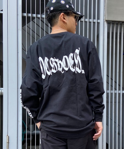 DC（ディーシー）の「DC/ディーシー ロンT バックプリント スリーブプリント ヘビーウェイト DLT241014（Tシャツ/カットソー・メンズ・ブラック/ホワイト/ベージュ・M/XL/L）」の11枚目の写真