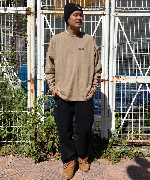 DC（ディーシー）の「DC/ディーシー ロンT バックプリント スリーブプリント ヘビーウェイト DLT241014（Tシャツ/カットソー・メンズ・ブラック/ホワイト/ベージュ・M/XL/L）」の19枚目の写真