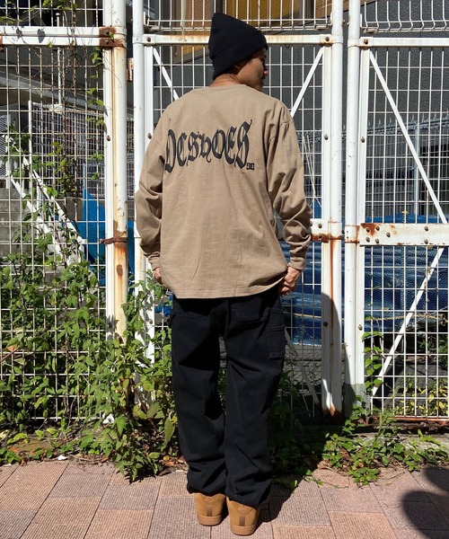DC（ディーシー）の「DC/ディーシー ロンT バックプリント スリーブプリント ヘビーウェイト DLT241014（Tシャツ/カットソー・メンズ・ブラック/ホワイト/ベージュ・M/XL/L）」の20枚目の写真