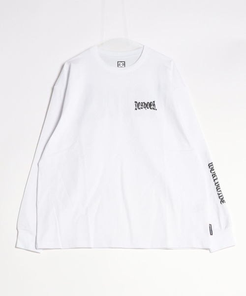 DC（ディーシー）の「DC/ディーシー ロンT バックプリント スリーブプリント ヘビーウェイト DLT241014（Tシャツ/カットソー・メンズ・ブラック/ホワイト/ベージュ・M/XL/L）」の21枚目の写真