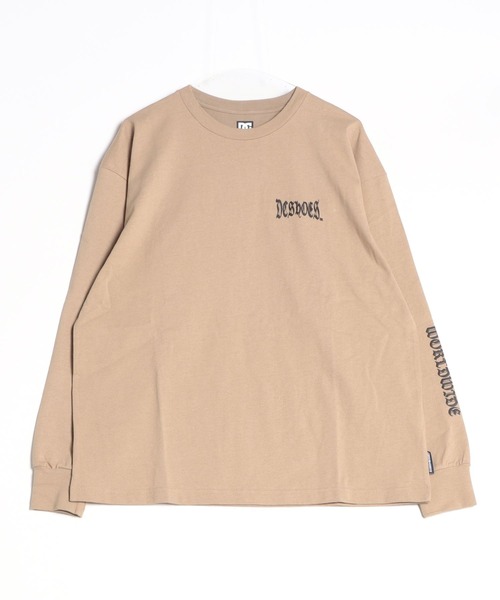 DC（ディーシー）の「DC/ディーシー ロンT バックプリント スリーブプリント ヘビーウェイト DLT241014（Tシャツ/カットソー・メンズ・ブラック/ホワイト/ベージュ・M/XL/L）」の18枚目の写真