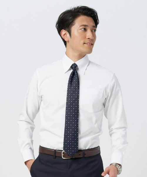 TOKYO SHIRTS(トウキョウシャツ)の「絹100% ベーシックネクタイ(ネクタイ・メンズ・ネイビー系3/ネイビー系5/ネイビー系9/ネイビー系1/ネイビー系6/ネイビー系/ネイビー系8/ネイビー系4/ネイビー系7/ネイビー系2・FREE)」の8枚目の写真