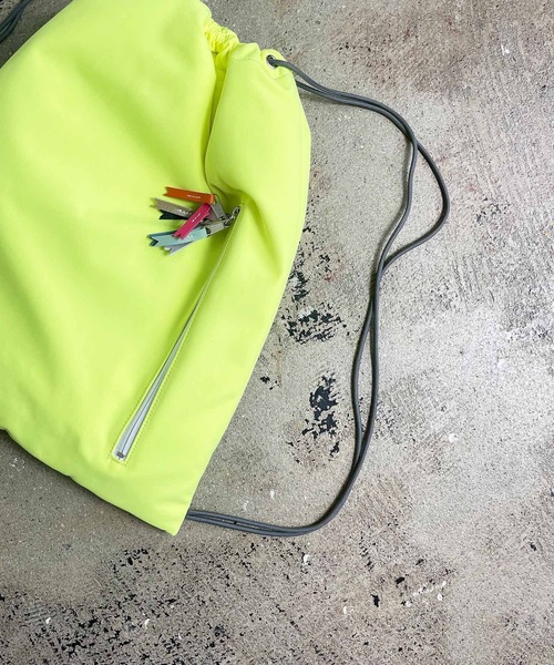 COMMON WARE（コモンウェアー）の「EM:cheek knapsack チークナップサック（バックパック/リュック・レディース・ブラック/グリーン/ピンク/イエロー・FREE）」の10枚目の写真