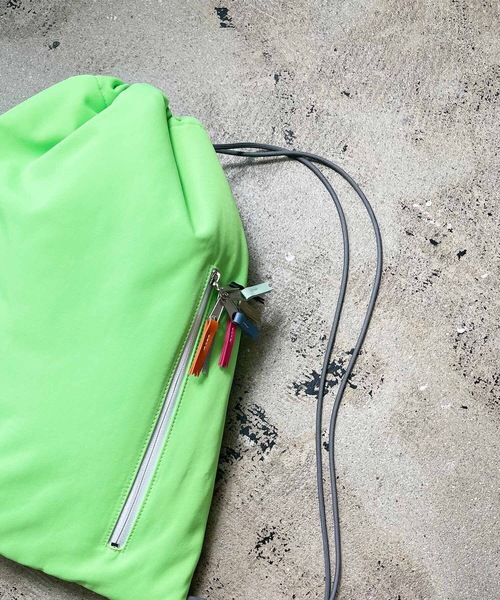 COMMON WARE（コモンウェアー）の「EM:cheek knapsack チークナップサック（バックパック/リュック・レディース・ブラック/グリーン/ピンク/イエロー・FREE）」の16枚目の写真