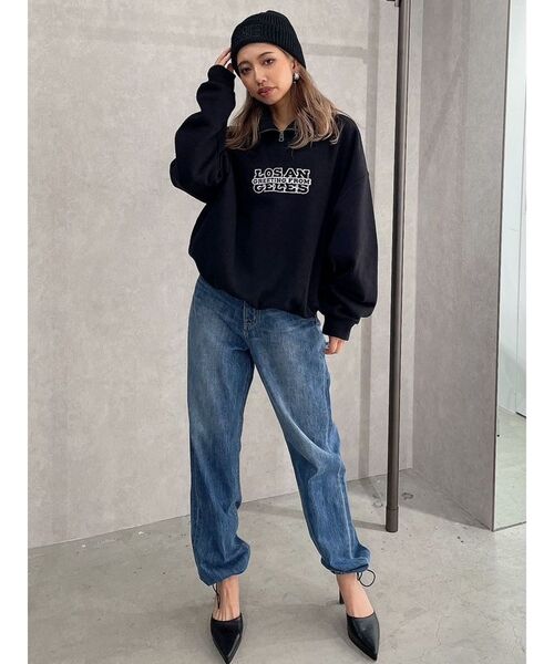 GYDA（ジェイダ）の「ハイウエスト タックジョガー デニムパンツ（デニムパンツ・レディース・ライトブルー/ブルー・SMALL/MEDIUM）」の9枚目の写真