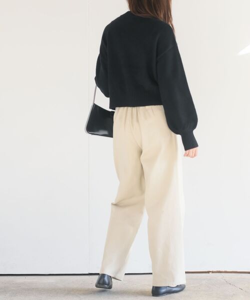 rps（アールピーエス）の「ハトメワイドパンツ（スラックス・レディース・インディゴブルー/ブルー/アイボリー・フリー）」の20枚目の写真