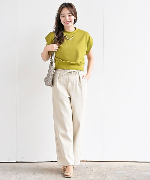 rps（アールピーエス）の「ハトメワイドパンツ（スラックス・レディース・インディゴブルー/ブルー/アイボリー・フリー）」の13枚目の写真