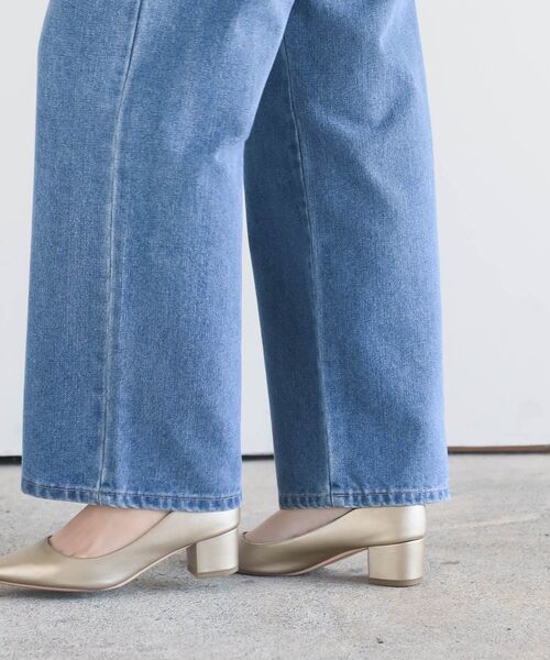 rps（アールピーエス）の「ハトメワイドパンツ（スラックス・レディース・インディゴブルー/ブルー/アイボリー・フリー）」の22枚目の写真