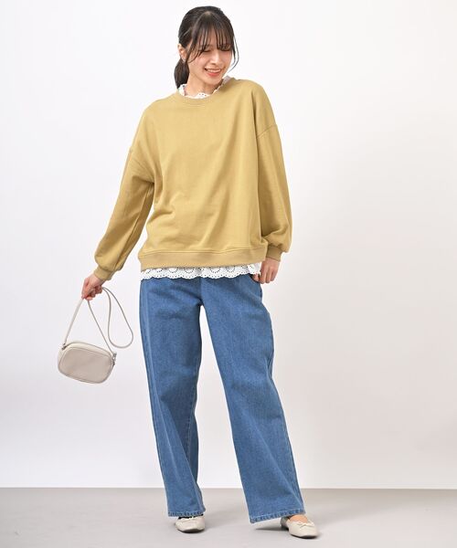 rps（アールピーエス）の「ハトメワイドパンツ（スラックス・レディース・インディゴブルー/ブルー/アイボリー・フリー）」の7枚目の写真