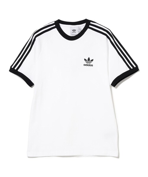 adidas ストライプ Tシャツ ホワイト/ネイビー adidas Originals（アディダスオリジナルス）の「＜adidas