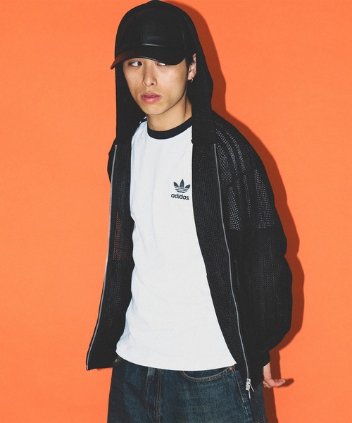 adidas - adidas ストライプ柄 シャツ(Lsize) adidas】フューチャーアイコン スリーストライプス半袖Tシャツ