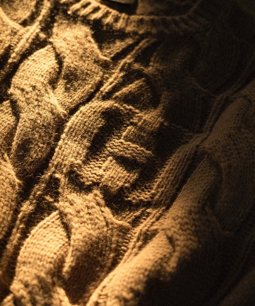 HUF（ハフ）の「CLASSIC H CABLE SWEATER / HUF セーター ニット（ニット/セーター・メンズ・ベージュ/グレー・LARGE/X-LARGE/MEDIUM/XX-LARGE/SMALL）」の18枚目の写真