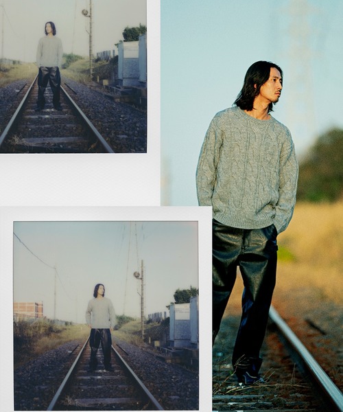 HUF（ハフ）の「CLASSIC H CABLE SWEATER / HUF セーター ニット（ニット/セーター・メンズ・ベージュ/グレー・LARGE/X-LARGE/MEDIUM/XX-LARGE/SMALL）」の11枚目の写真