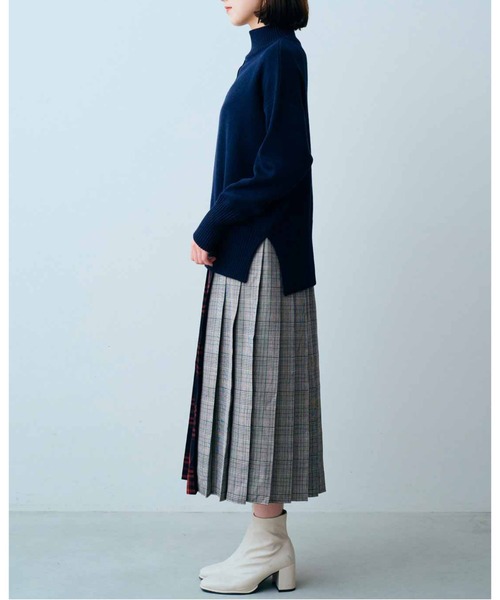 AMAIL カラフルチェックスカート/レッド チェック柄プリーツスカート - レッド | ZARA Japan / 日本