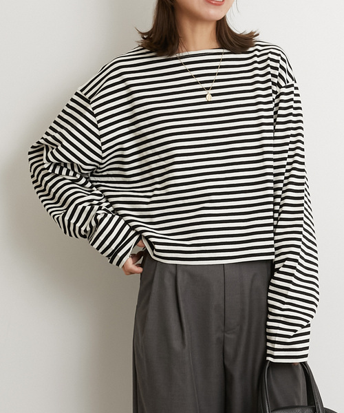 JOURNAL STANDARD relume ペイントボーダープルオーバー JOURNAL STANDARD relume（ジャーナルスタンダード レリューム