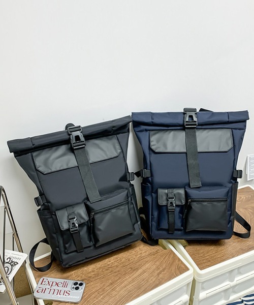 aimoha(アイモハ)の「aimoha outdoorユニセックスリュック(バックパック/リュック・レディース・ネイビー/ブラック・FREE)」の13枚目の写真