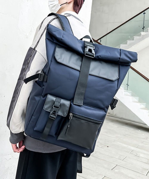 aimoha(アイモハ)の「aimoha outdoorユニセックスリュック(バックパック/リュック・レディース・ネイビー/ブラック・FREE)」の6枚目の写真