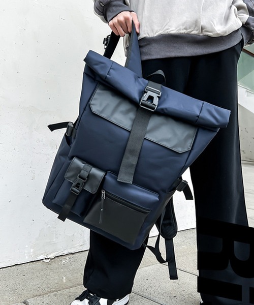 aimoha(アイモハ)の「aimoha outdoorユニセックスリュック(バックパック/リュック・レディース・ネイビー/ブラック・FREE)」の8枚目の写真