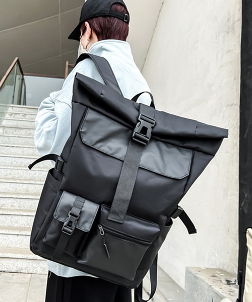 aimoha(アイモハ)の「aimoha outdoorユニセックスリュック(バックパック/リュック・レディース・ネイビー/ブラック・FREE)」の9枚目の写真