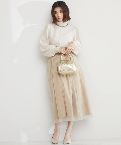 Tiara（ティアラ）の「ハイネックブラウス（シャツ/ブラウス・レディース・アイボリー/ブラック/ピンク・FREE）」の12枚目の写真