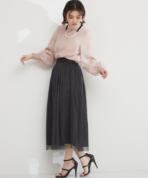 Tiara（ティアラ）の「ハイネックブラウス（シャツ/ブラウス・レディース・アイボリー/ブラック/ピンク・FREE）」の20枚目の写真