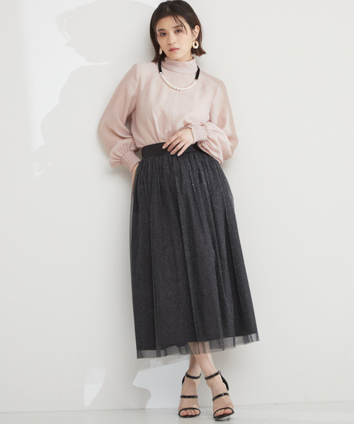 Tiara（ティアラ）の「ハイネックブラウス（シャツ/ブラウス・レディース・アイボリー/ブラック/ピンク・FREE）」の15枚目の写真