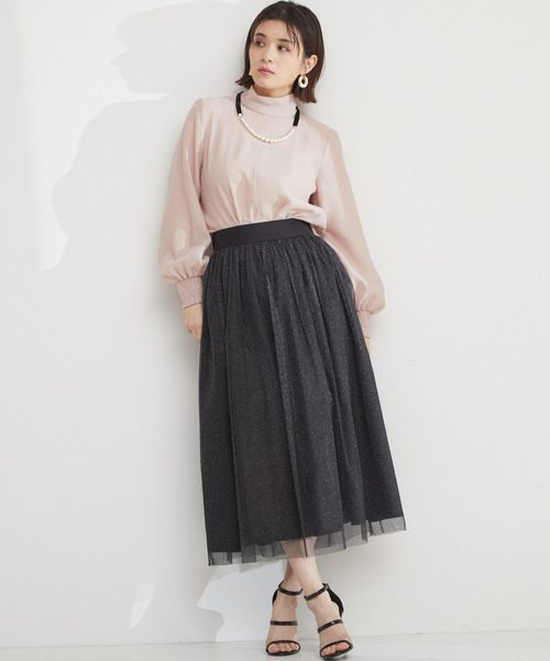 Tiara（ティアラ）の「ハイネックブラウス（シャツ/ブラウス・レディース・アイボリー/ブラック/ピンク・FREE）」の13枚目の写真