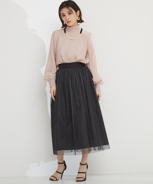 Tiara（ティアラ）の「ハイネックブラウス（シャツ/ブラウス・レディース・アイボリー/ブラック/ピンク・FREE）」の16枚目の写真