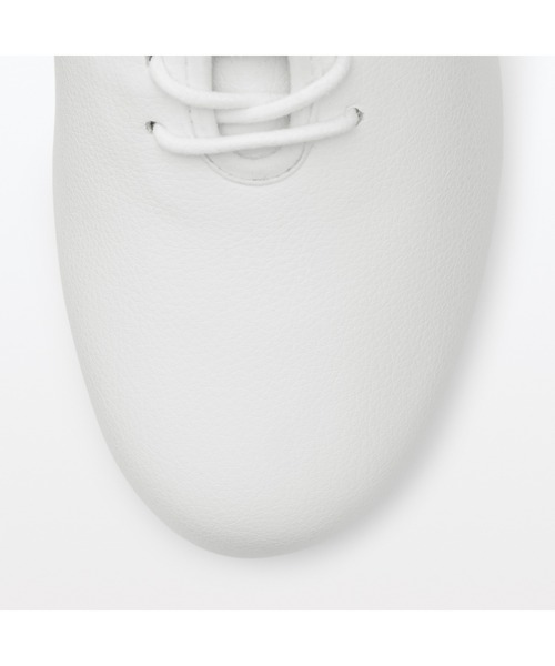 無印良品（ムジルシリョウヒン）の「婦人　革の端材を再利用した　レースアップシューズ（その他シューズ・レディース・ブラック/オフホワイト・25.0cm/24.5cm/24.0cm/23.5cm/23.0cm/22.5cm/22.0cm）」の7枚目の写真