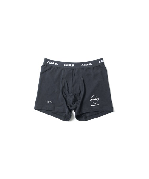 F.C.Real Bristol（エフシーレアルブリストル）の「SEEK AUTHENTIC LOGO BOXER BRIEF（ボクサーパンツ・メンズ・ブラック/グレー/ベージュ・LARGE/MEDIUM）」の2枚目の写真