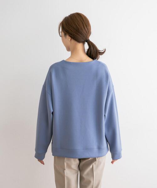 URBAN RESEARCH DOORS(アーバンリサーチドアーズ)の「ライトダンボールニットプルオーバー(Tシャツ/カットソー・レディース・ブルー/ネイビー/オフホワイト・MEDIUM)」の22枚目の写真