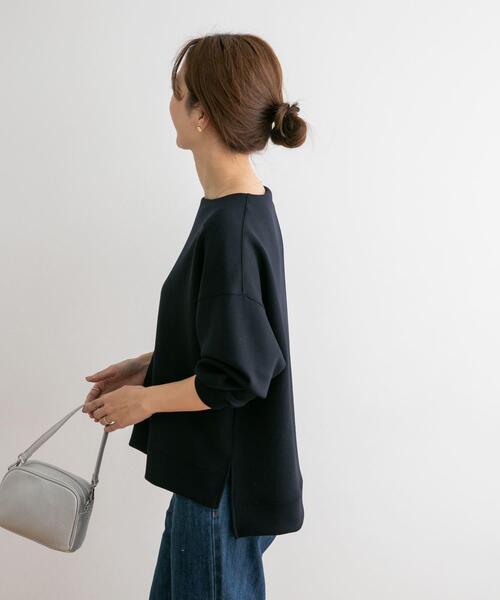 URBAN RESEARCH DOORS(アーバンリサーチドアーズ)の「ライトダンボールニットプルオーバー(Tシャツ/カットソー・レディース・ブルー/ネイビー/オフホワイト・MEDIUM)」の16枚目の写真