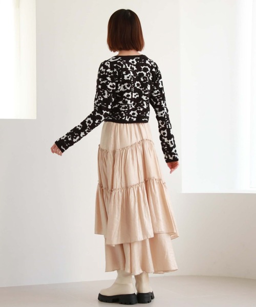 archives（アルシーヴ）の「ティアードボリュームイレヘムスカート（スカート・レディース・オレンジ/グリーン/オフホワイト/ブラック・MEDIUM）」の18枚目の写真