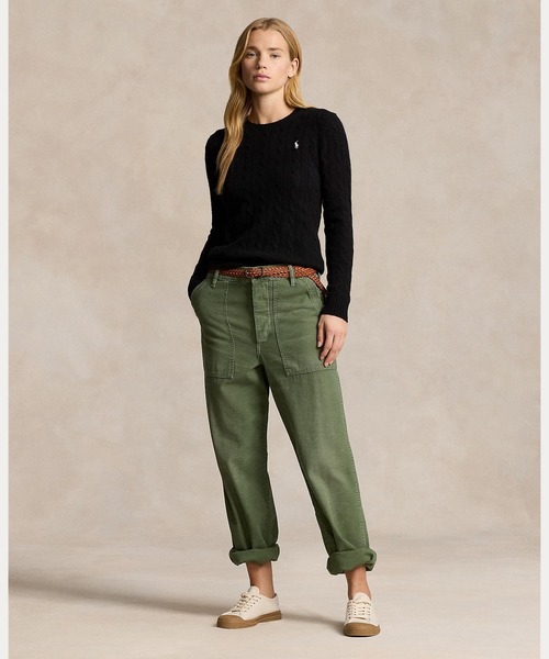 ケーブルニット ウールカシミヤ セーター（ニット/セーター）｜POLO