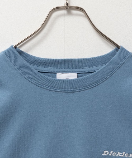 Dickies(ディッキーズ)の「Dickies ディッキーズ バック刺繍裾ラウンドチュニック半袖Tシャツ(Tシャツ/カットソー・レディース・オートミール/ホワイト/チャコールグレー/サックスブルー・フリー)」の10枚目の写真