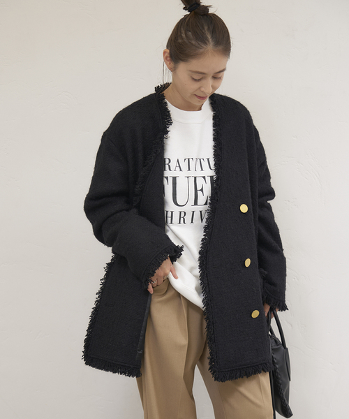 ループツイードイージージャケット ジャーナルスタンダード ループ