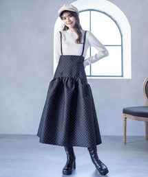 clear | サス付き2wayドット柄ジャカードマーメイドスカート≪2024SS新作≫(スカート)